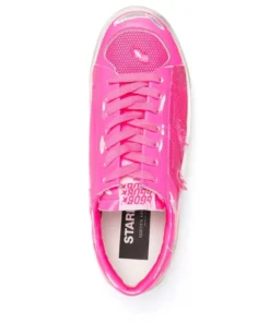 Golden Goose 'Pink Distressed Trainers'