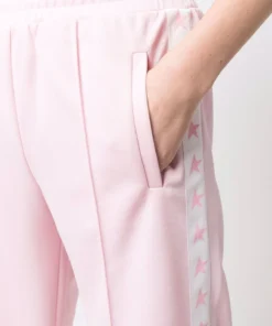 Golden Goose Pink ‘Dorotea’ Star Tape Trousers