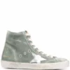 Golden Goose Green 'Francy' High Top Trainers Shoes 2 Golden Goose Green 'Francy' High Top Trainers Shoes