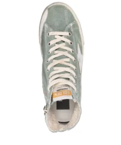 Golden Goose Green 'Francy' High Top Trainers Shoes 9 Golden Goose Green 'Francy' High Top Trainers Shoes