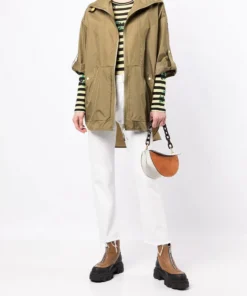 Parajumpers Green 'Hannah' Water Repellent Shacket Clothing