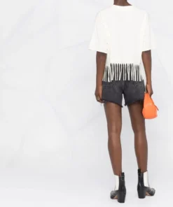 Ganni 'Greetings From' Graphic Cropped T-shirt