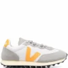 VEJA Grey And Yellow ‘Rio Branco’ Suede Trainers Shoes