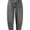 Agolde Grey 'Balloon High Rise Curved Taper Jeans'