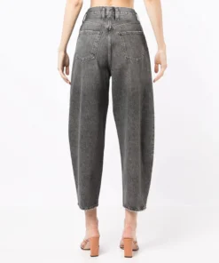 Agolde Grey 'Balloon High Rise Curved Taper Jeans'