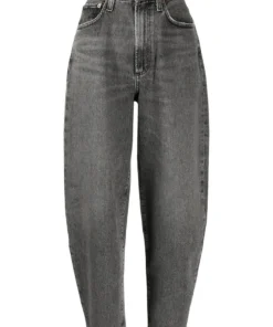 Agolde Grey 'Balloon High Rise Curved Taper Jeans'