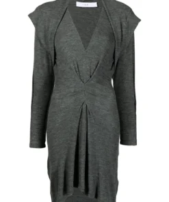 IRO Grey 'Kamila' Knitted Mini Dress