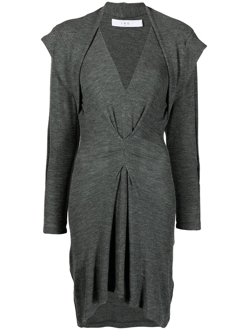 IRO Grey 'Kamila' Knitted Mini Dress 3 IRO Grey 'Kamila' Knitted Mini Dress