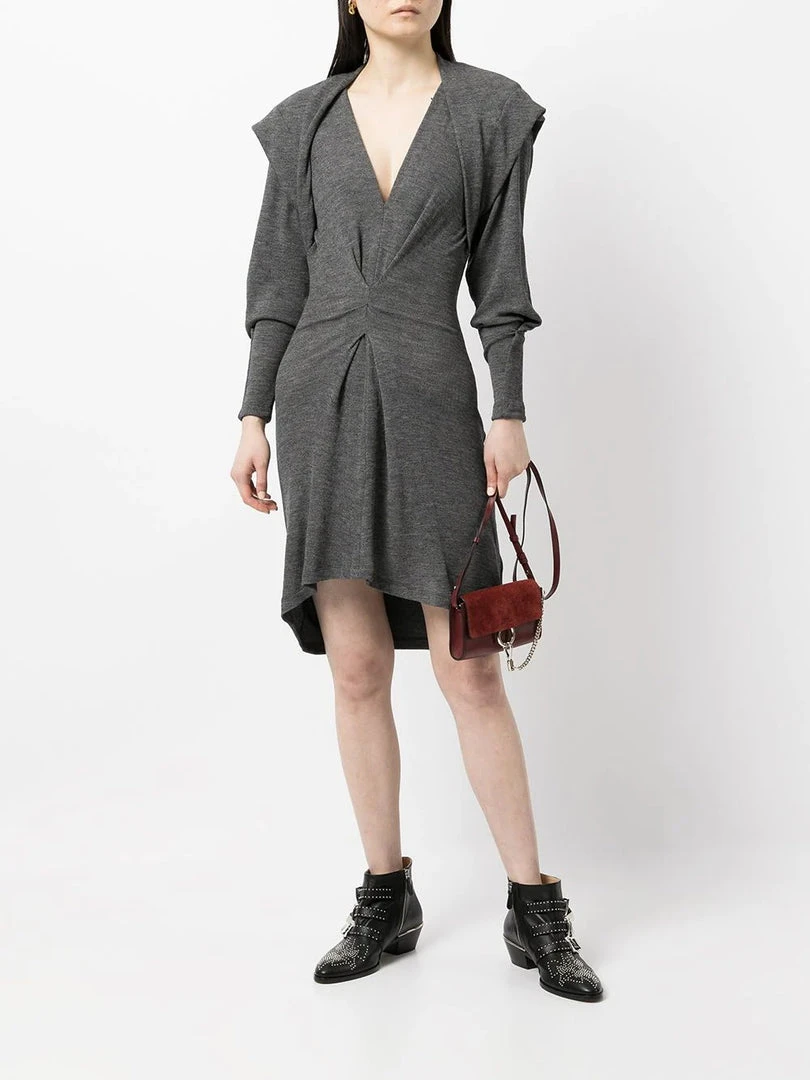 IRO Grey 'Kamila' Knitted Mini Dress 4 IRO Grey 'Kamila' Knitted Mini Dress