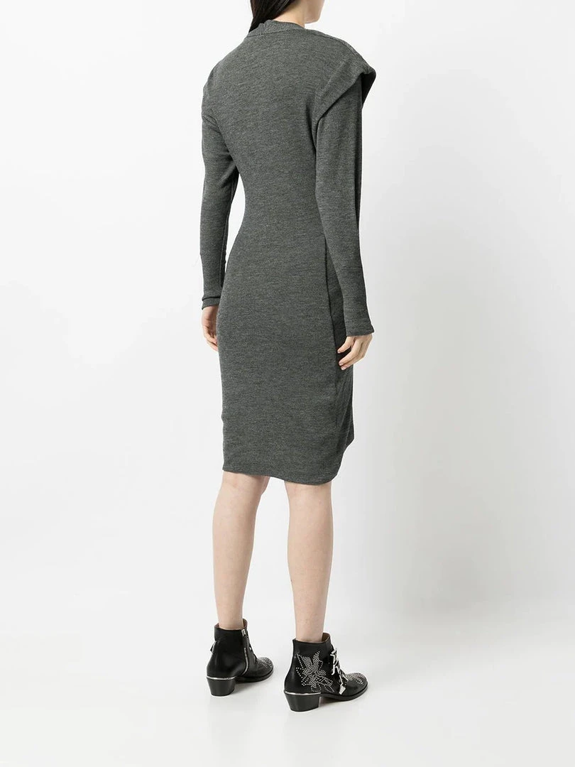 IRO Grey 'Kamila' Knitted Mini Dress 6 IRO Grey 'Kamila' Knitted Mini Dress