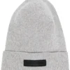 Canada Goose Grey 'Thin Ribbed Logo Detail Beanie'
