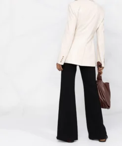 NANUSHKA Cream 'Hathi' Leather Blazer Clothing