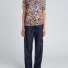 DRIES VAN NOTEN Clothing Blue Toned 'Humbli' T-shirt