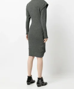 IRO Grey 'Kamila' Knitted Mini Dress 20 IRO Grey 'Kamila' Knitted Mini Dress