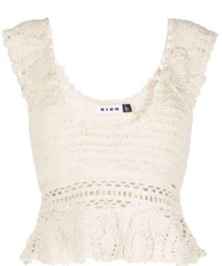 Rixo London 'Indiana' Crochet Top