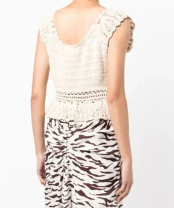 Rixo London 'Indiana' Crochet Top