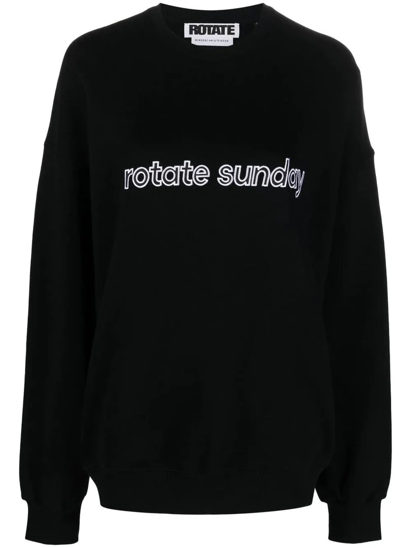 ROTATE Clothing Black 'Iris' Sweatshirt 3 ROTATE Clothing Black 'Iris' Sweatshirt