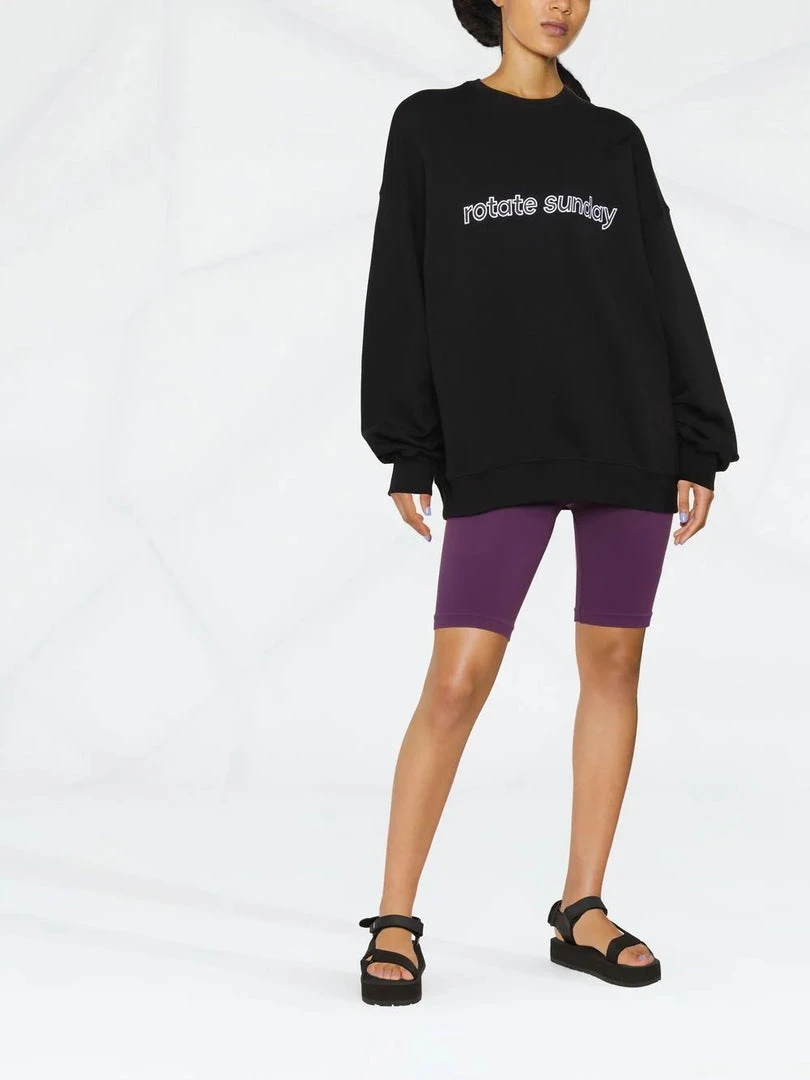 ROTATE Clothing Black 'Iris' Sweatshirt 4 ROTATE Clothing Black 'Iris' Sweatshirt