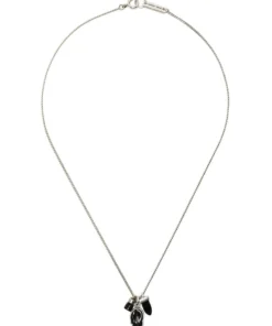 Isabel Marant Black And Silver 'Charm Pendant Necklace'