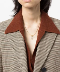 Isabel Marant White And Gold 'Charm Pendant Necklace' Accessories