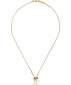 Isabel Marant White And Gold 'Charm Pendant Necklace' Accessories