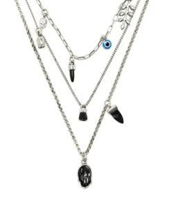 Isabel Marant Black And Silver ‘New It’s All’ Chain Necklace Accessories