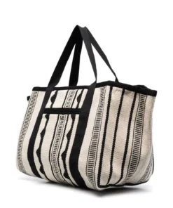 Isabel Marant 'Warden' Large Woven Stripe Tote Bag Bags
