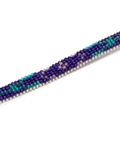 Isabel Marant Accessories Purple And Silver 'Glass Bead Bracelet' 7 Isabel Marant Accessories Purple And Silver 'Glass Bead Bracelet'