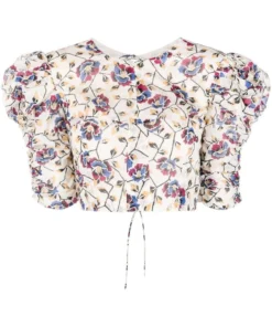 Isabel Marant Etoile Clothing Cream'Silva' Floral Top