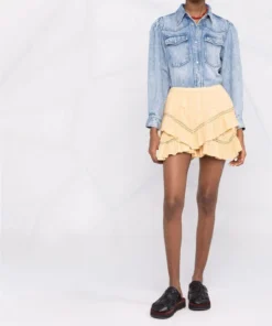 Isabel Marant Etoile Honey Toned 'Jocadia' Shorts Clothing