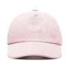 Isabel Marant Light Pink 'Tyron' Logo Denim Cap