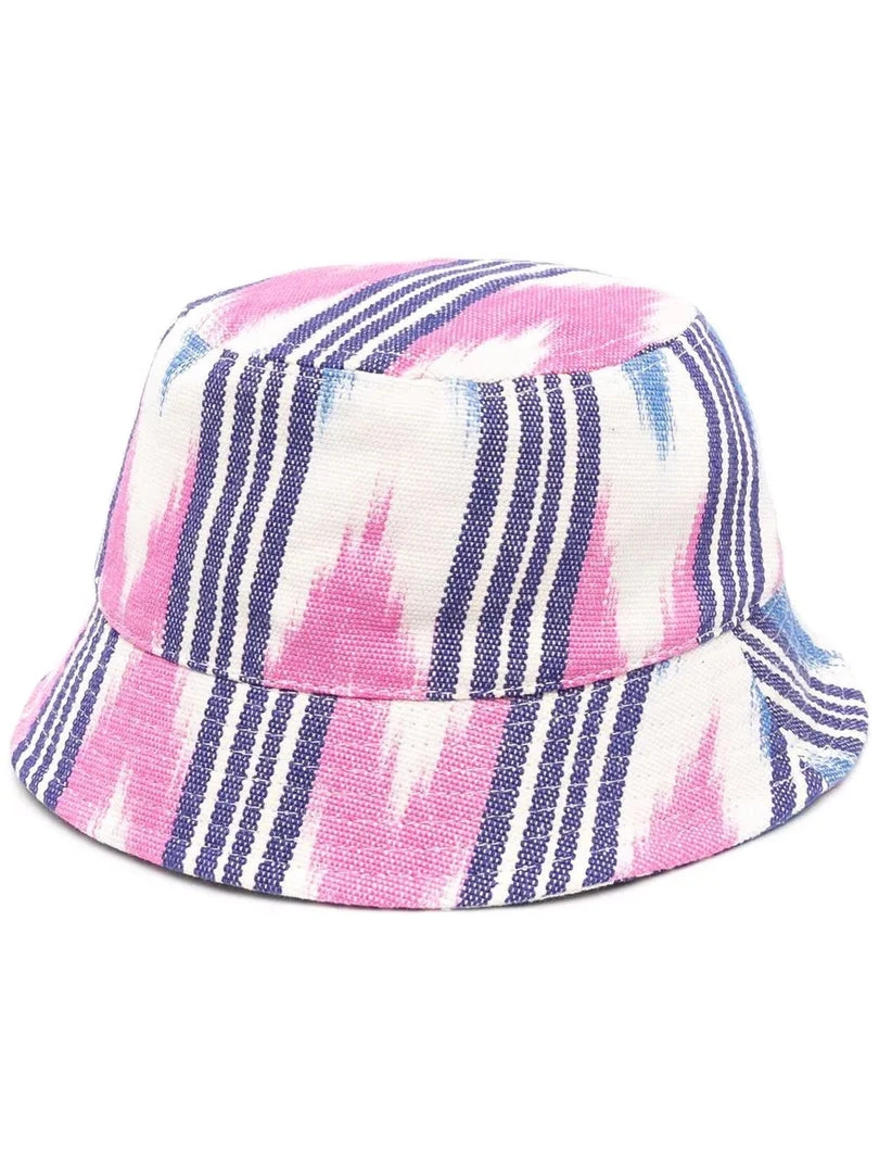 Isabel Marant Pink And Purple 'Haley' Printed Bucket Hat Accessories 3 Isabel Marant Pink And Purple 'Haley' Printed Bucket Hat Accessories