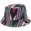 Isabel Marant Dark Purple And Green 'Haley' Printed Bucket Hat Accessories