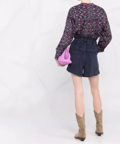 Isabel Marant Etoile 'Lally' Printed Blouse Clothing