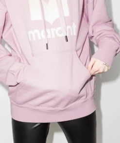 Isabel Marant Etoile Clothing Oversized 'Mansel' Felt Logo Hoodie 10 Isabel Marant Etoile Clothing Oversized 'Mansel' Felt Logo Hoodie