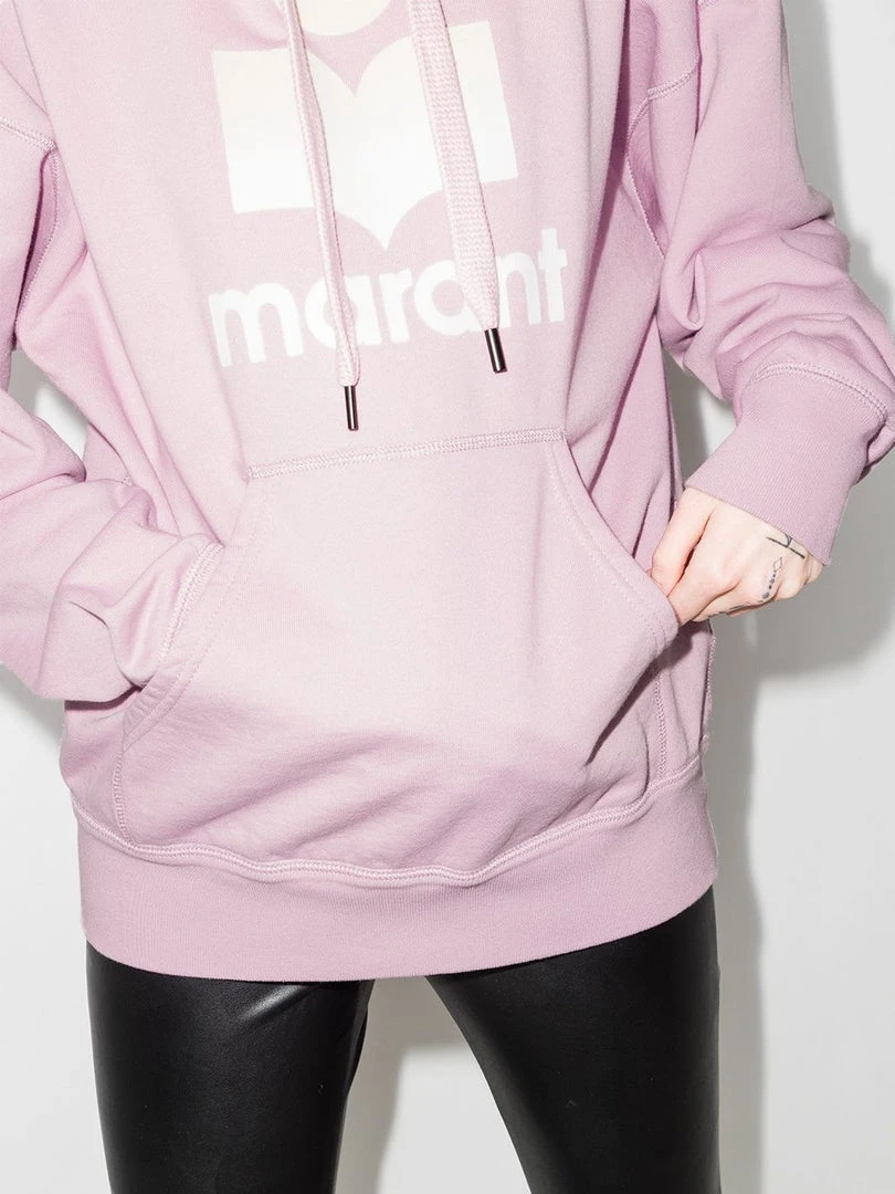 Isabel Marant Etoile Clothing Oversized 'Mansel' Felt Logo Hoodie 6 Isabel Marant Etoile Clothing Oversized 'Mansel' Felt Logo Hoodie