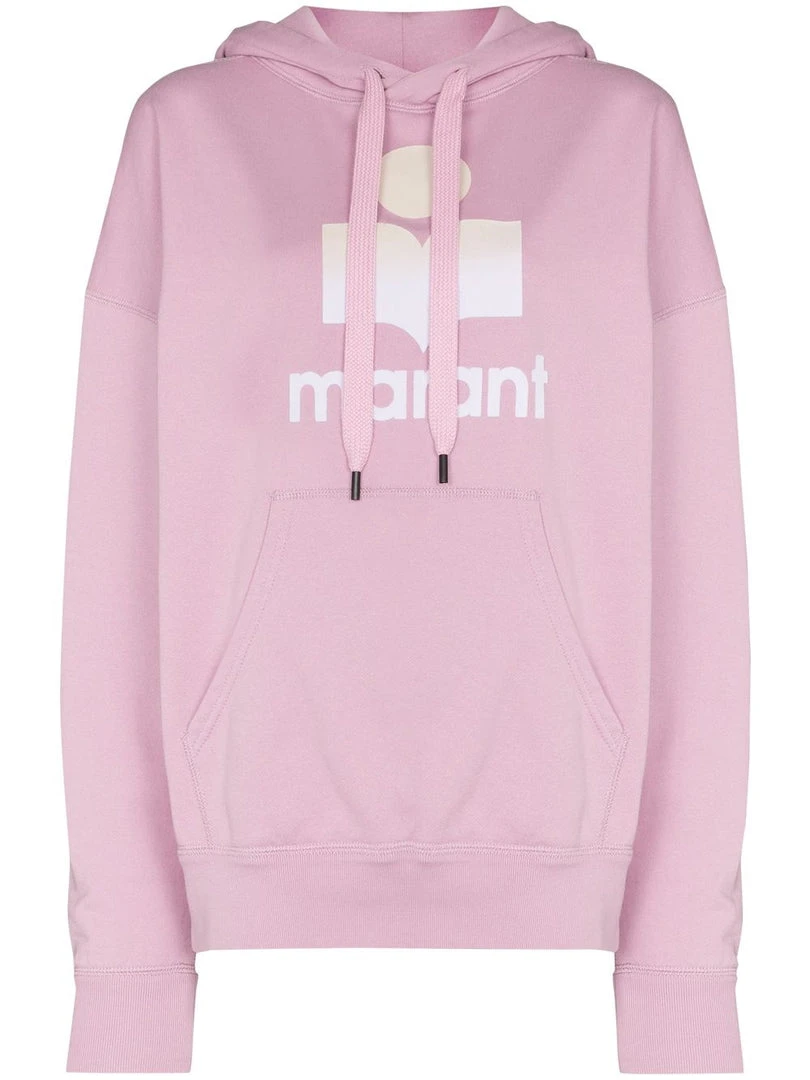 Isabel Marant Etoile Clothing Oversized 'Mansel' Felt Logo Hoodie 3 Isabel Marant Etoile Clothing Oversized 'Mansel' Felt Logo Hoodie