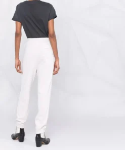 Isabel Marant Etoile Clothing Ecru 'Maloni' Jogging Bottoms