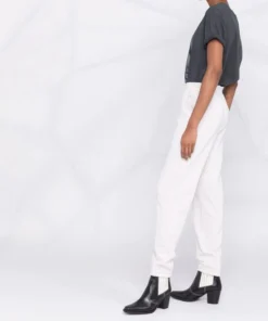 Isabel Marant Etoile Clothing Ecru 'Maloni' Jogging Bottoms