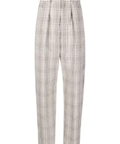 Isabel Marant Etoile Clothing ‘Miro’ Textured Check Trousers