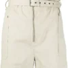 Isabel Marant Etoile Cream ‘Parana’ High Waist Shorts Clothing 1 Isabel Marant Etoile Cream ‘Parana’ High Waist Shorts Clothing
