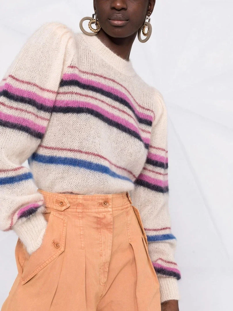Isabel Marant Etoile ‘Debie’ Stripe Mohair Sweater 5 Isabel Marant Etoile ‘Debie’ Stripe Mohair Sweater