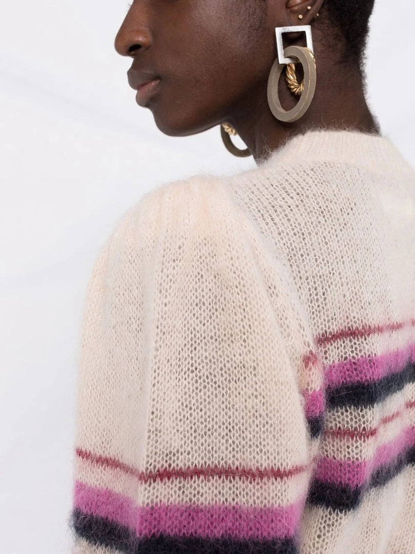 Isabel Marant Etoile ‘Debie’ Stripe Mohair Sweater 7 Isabel Marant Etoile ‘Debie’ Stripe Mohair Sweater