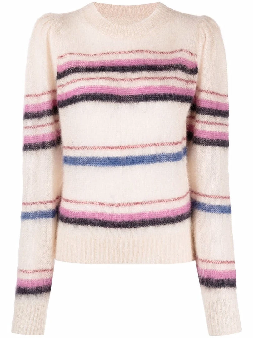 Isabel Marant Etoile ‘Debie’ Stripe Mohair Sweater 3 Isabel Marant Etoile ‘Debie’ Stripe Mohair Sweater