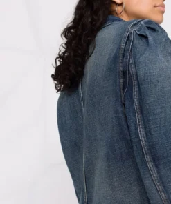 Isabel Marant Etoile Clothing 'Bolinea' Stonewashed Cropped Denim Jacket