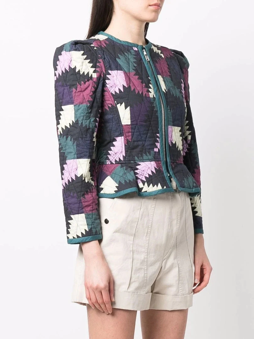 Isabel Marant Etoile 'Hafileal' Geometric Print Jacket Clothing 5 Isabel Marant Etoile 'Hafileal' Geometric Print Jacket Clothing