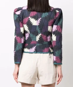 Isabel Marant Etoile 'Hafileal' Geometric Print Jacket Clothing 10 Isabel Marant Etoile 'Hafileal' Geometric Print Jacket Clothing