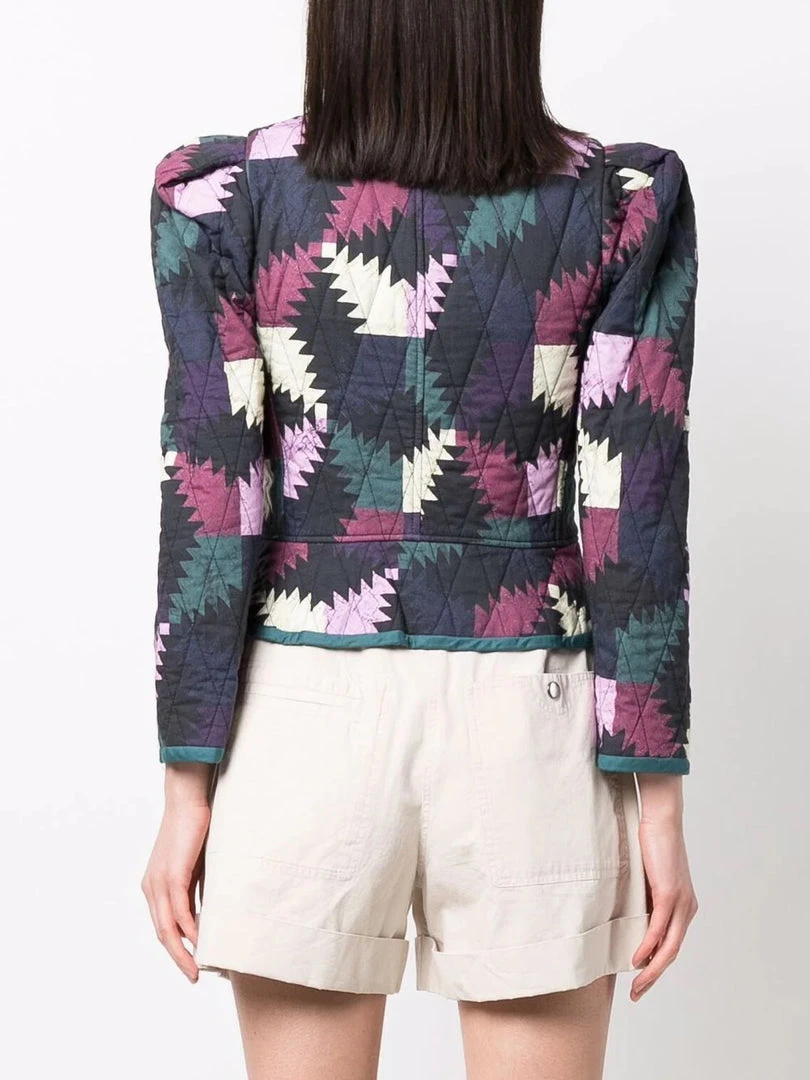 Isabel Marant Etoile 'Hafileal' Geometric Print Jacket Clothing 6 Isabel Marant Etoile 'Hafileal' Geometric Print Jacket Clothing