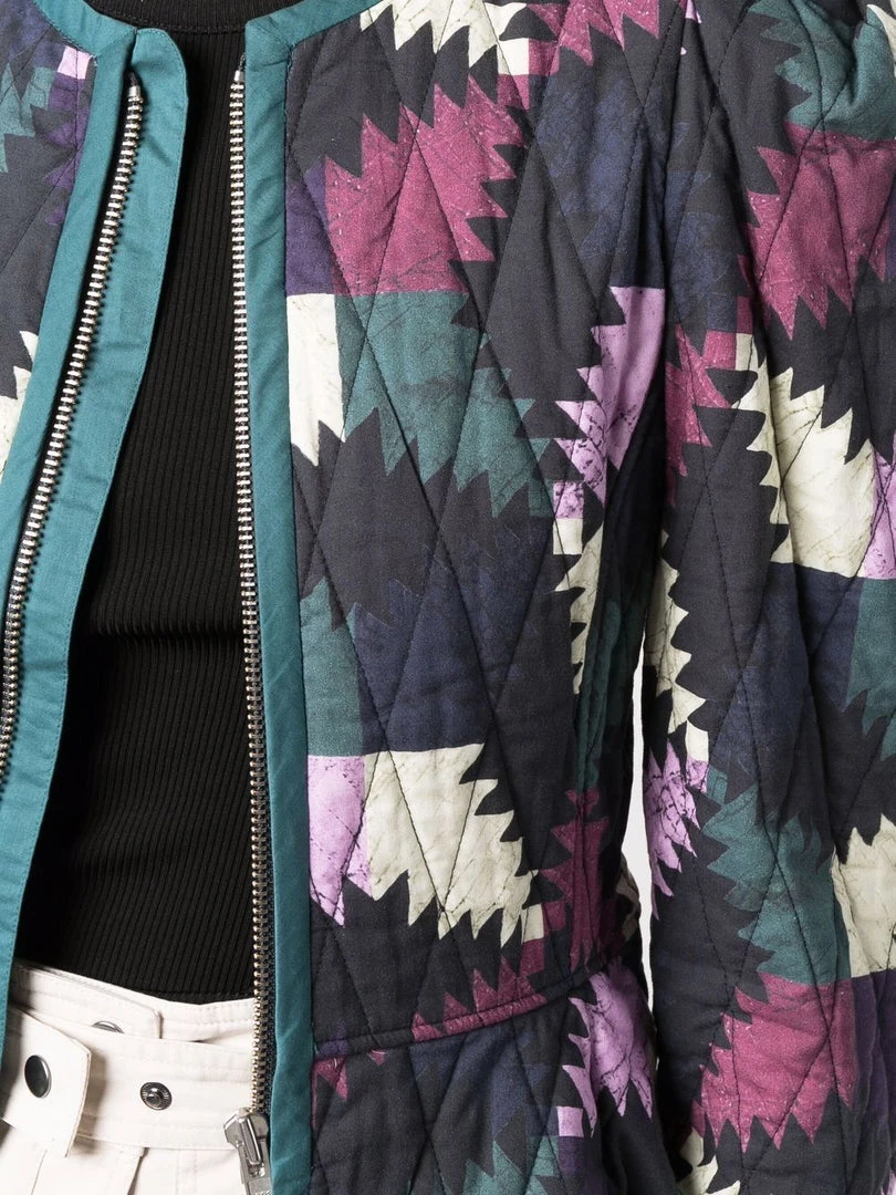 Isabel Marant Etoile 'Hafileal' Geometric Print Jacket Clothing 7 Isabel Marant Etoile 'Hafileal' Geometric Print Jacket Clothing
