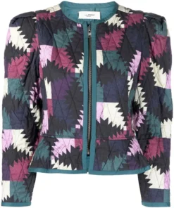 Isabel Marant Etoile 'Hafileal' Geometric Print Jacket Clothing
